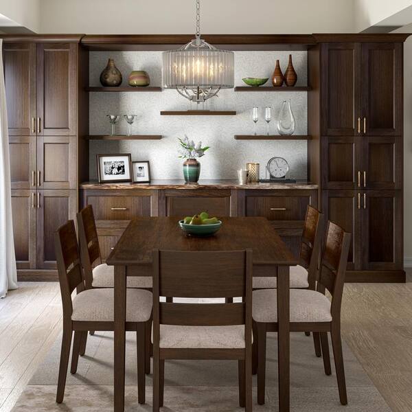 J COLLECTION Georgetown 39 in. W x 24 in. D x 34.5 in. H Assembled Right Blind Corner Kitchen Cabinet in Chestnut - image 5