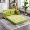 Harper & Bright Designs 59.4 in. Green Chenille 2-Seater Loveseat Sofa ...