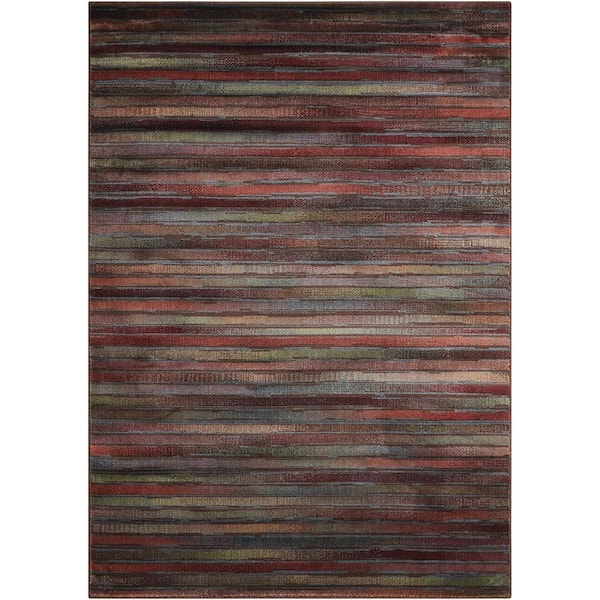 Nourison Expressions Multicolor 5 ft. x 7 ft. Geometric Contemporary Area Rug