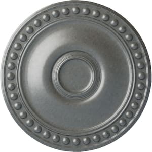 19-1/8 in. x 1 in. Foster Urethane Ceiling Medallion (Fits Canopies upto 5-5/8 in.) Hand-Painted Platinum