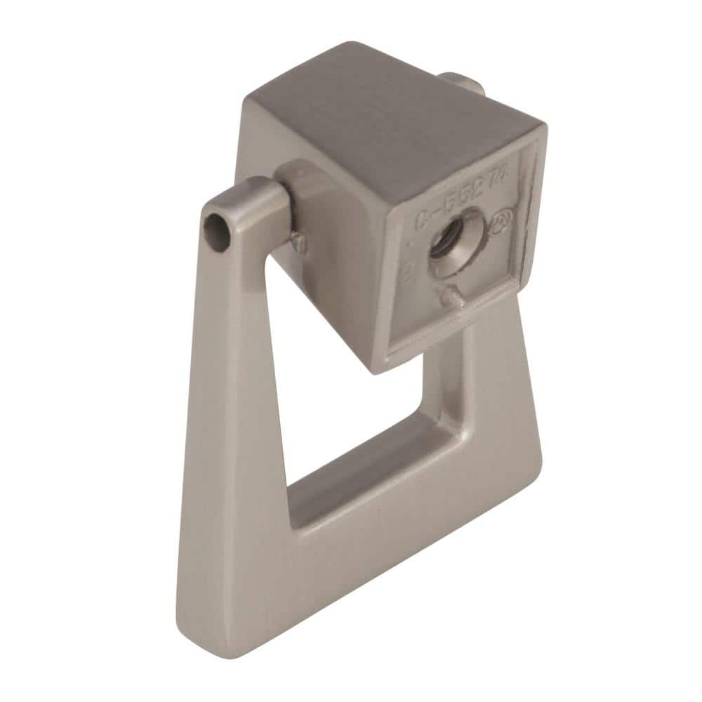 Satin Nickel Modern Drop Bail Cabinet Pendant