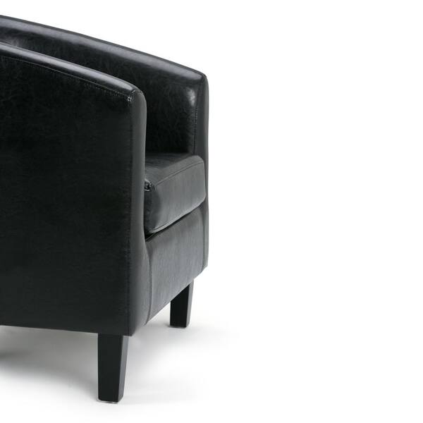 black and white tub chair