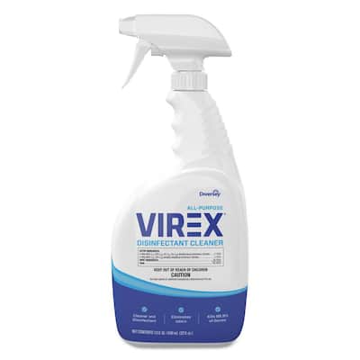 Virex 32 oz. Citrus Scent Disinfecting All-Purpose Cleaner Spray Bottle (8-Pack)