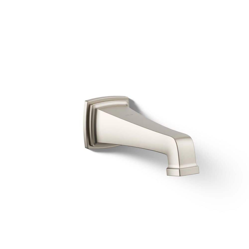 KOHLER Riff Wall Mount Non-Diverter Bath Spout, Vibrant Brushed Nickel 27407-BN - The Home Depot