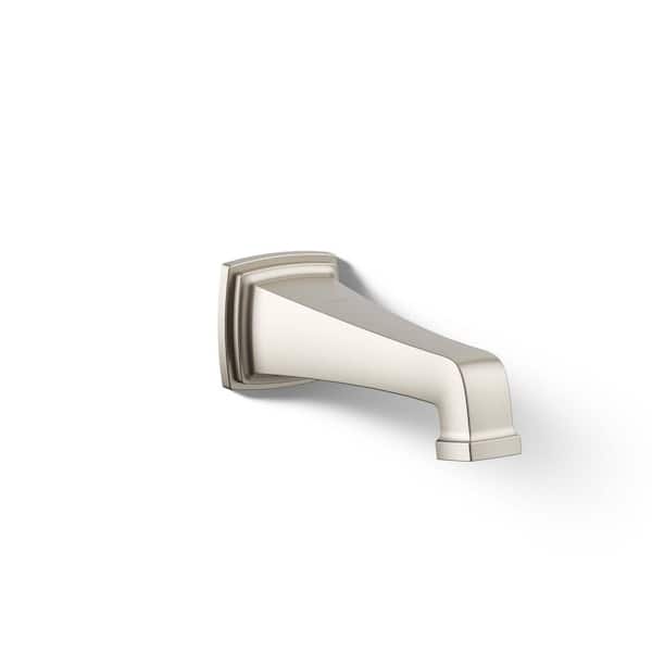 Riff Wall Mount Non-Diverter Bath Spout, Vibrant Brushed Nickel