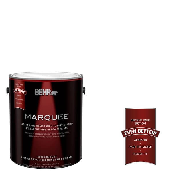 BEHR MARQUEE 1 gal. Medium Base Flat Exterior Paint and Primer in One
