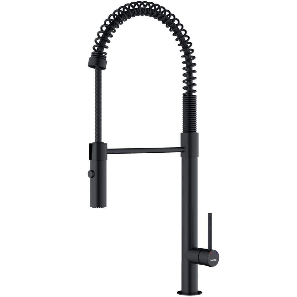 Bluffton Single-Handle Pull-Down Sprayer Kitchen Faucet in Matte Black price history on PriceWatchPro