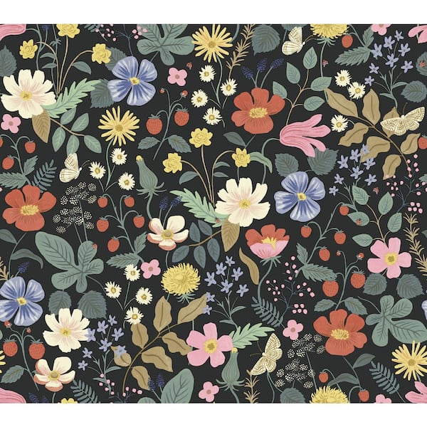 RIFLE PAPER CO. Strawberry Fields Unpasted Wallpaper (Covers 60.75 sq. ft.)
