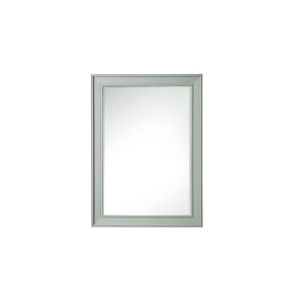 James Martin Vanities Bristol 29 in. W x 40 in. H Small Rectangular Framed Wall Mount Bathroom Vanity Mirror in Sage Green