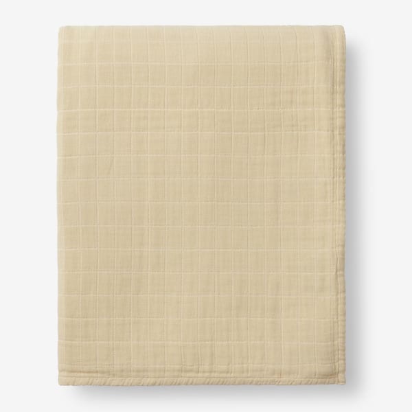 The Company Store Gossamer Maize Solid Cotton Full Woven Blanket