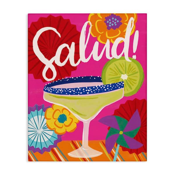 Stupell Industries Salud Margarita Drink by Deborah Curiel Unframed Food Graphic Art Print 20 in. x 16 in.