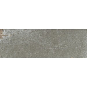 Inhale Gris 4 in. x 12 in. Glossy Porcelain Floor and Wall Tile (12.27 Sq. Ft./ Case)