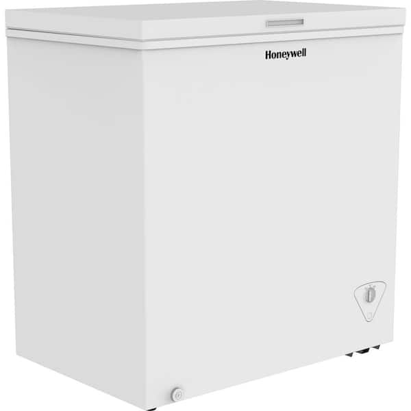 5 Cu.ft Chest Freezer Top Door Deep Freezer Outdoor Chest Freezers Upright  with Removable Baskets, 7 Temperature Settings, White