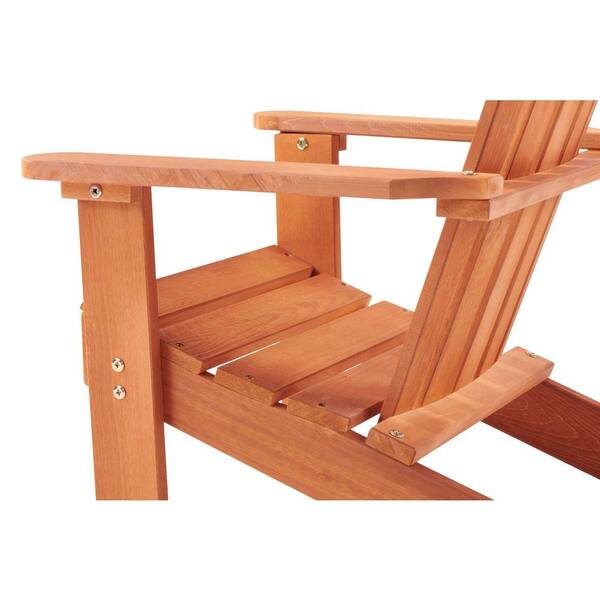 だぎー Red Natural Cedar Wooden Kid's Adirondack Chair for Indoor and