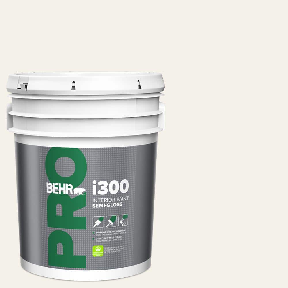 BEHR PRO 5 gal. WB200 Popped Corn SemiGloss Interior Paint PR37005