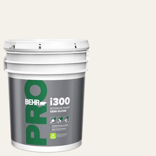 BEHR PRO 5 gal. #W-B-200 Popped Corn Semi-Gloss Interior Paint