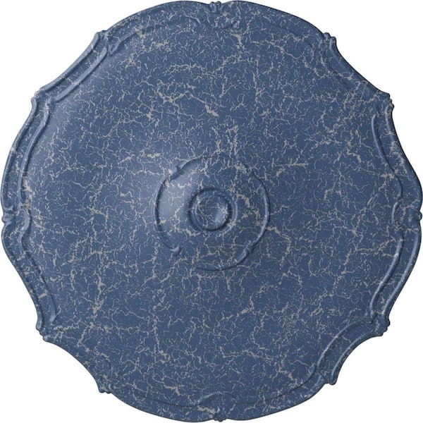 Ekena Millwork 18-7/8 in. x 1-1/2 in. Pompeii Urethane Ceiling Medallion (Fits Canopies upto 2 in.), Americana Crackle