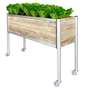 Raised Garden Bed Made from Wood Grain HPL Resin Panels with Aircraft Grade Aluminum Support