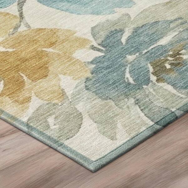 Chantille Machine Washable Indoor/Outdoor Abstract ACN3014 Ivory 5 ft. x 7 ft. 6 in. Area Rug