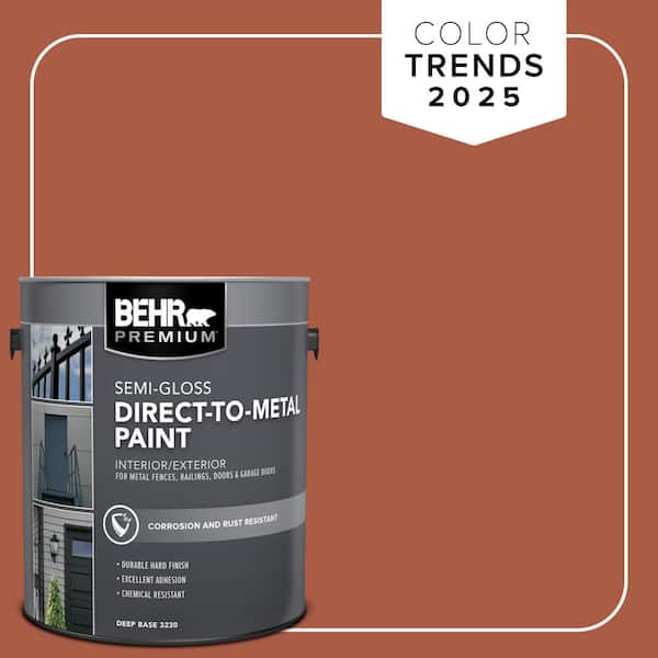 BEHR PREMIUM 1 gal. #M190-7 Colorful Leaves Semi-Gloss Direct to Metal Interior/Exterior Paint