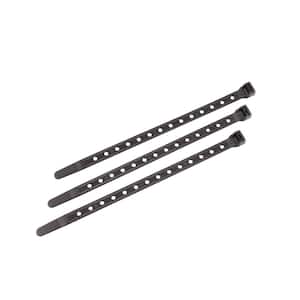 11 in. Mountable Cable Tie with 50 lbs. Tensile Strength, Black (100-Pack)