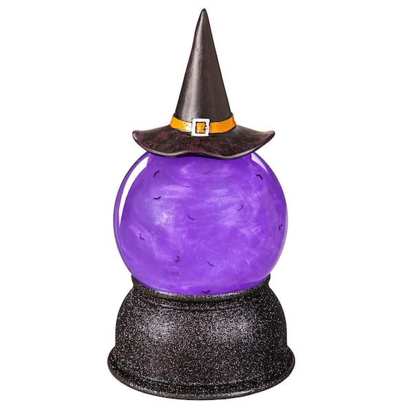 8.5 in. LED Witch Hat Water Globe