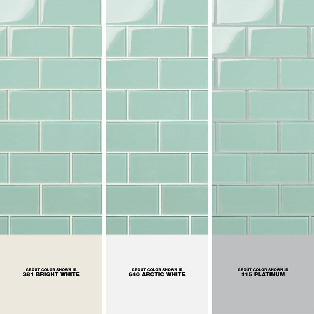 Spa Green 3'' x 6'' Glass Subway Wall Tile