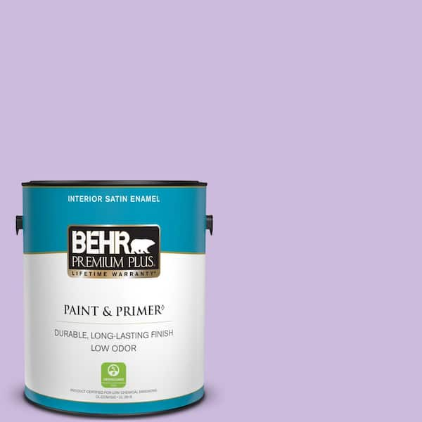 BEHR PREMIUM PLUS 1 gal. #P570-2 Confetti Satin Enamel Low Odor Interior Paint & Primer