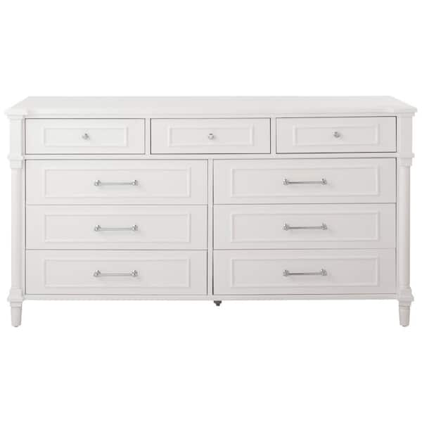 Home Decorators Collection Aberdeen 9-Drawer White Dresser