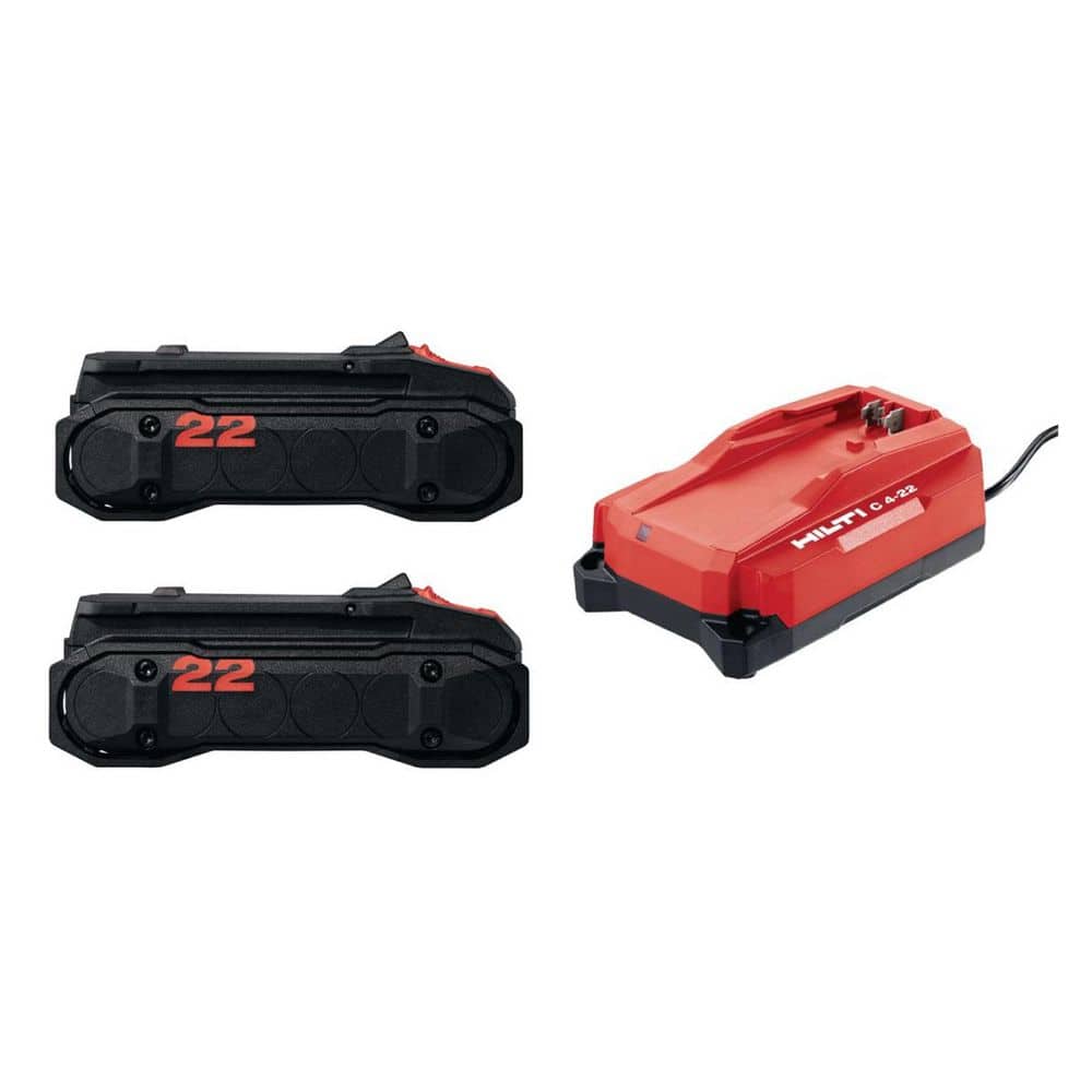 22V NURON B22-55 2.6 Ah Rechargeable Lithium‑Ion Battery and Charger Kit (2 Batteries) price history on PriceWatchPro