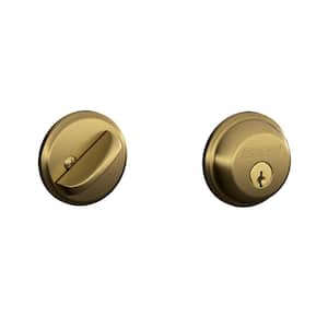 B60 Series Antique Brass Single Cylinder Deadbolt Certified Highest for Security and Durability