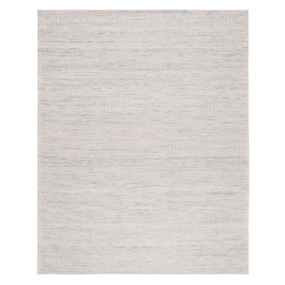 Gray Abstract Wool Flat Woven 8' x 10' Area Rug
