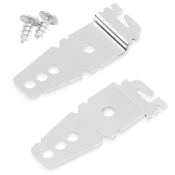 2-Pack Undercounter Dishwasher Upper Mounting Bracket Galvanized Steel with Screws for Compatible Models