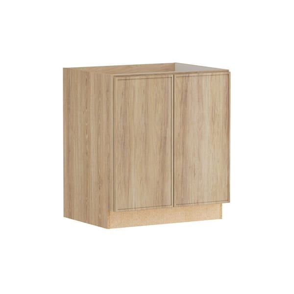 Renly 30 in. W x 24 in. D x 34.5 in. H Assembled Slim Shaker Full Height Door Base Kitchen Cabinet in Sandstone