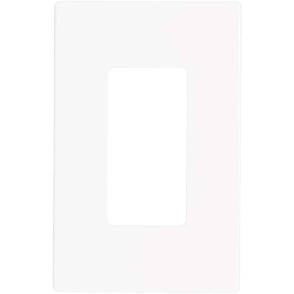 Eaton White 1-Gang Decorator/Rocker Wall Plate (1-Pack)