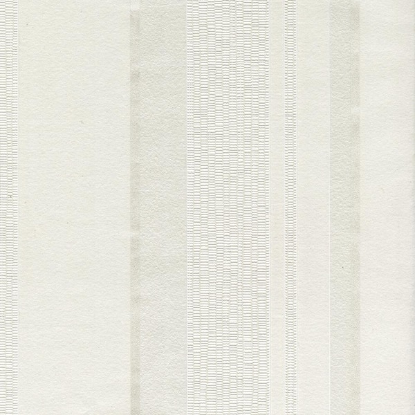 Advantage Cricket White Stripe Washable Wallpaper Sample