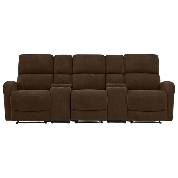 3 seater recliner with console