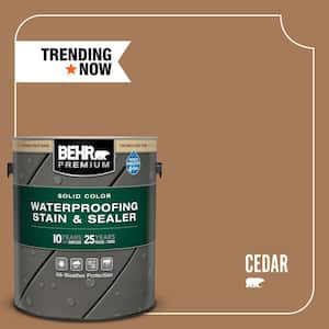 1 gal. #SC-146 Cedar Solid Color Waterproofing Exterior Wood Stain and Sealer