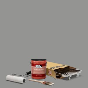 1 gal. #780F-5 Anonymous Ultra Extra Durable Flat Interior Paint and 5-Piece Wooster Set All-in-One Project Kit