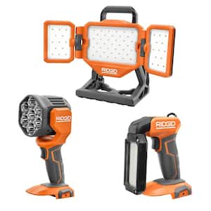18V Cordless 3-Tool Combo Kit with Stick Light, Spotlight, and Hybrid Panel Light (Tools Only)