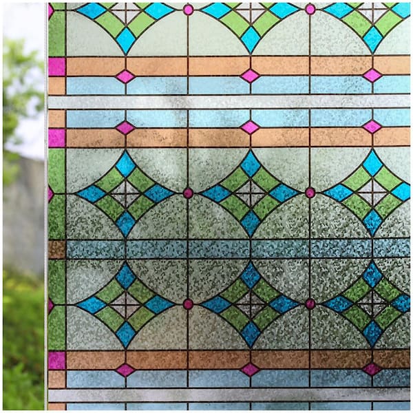 35.4 in. W x 78.7 in. L Decorative and Privacy 3D Window Film