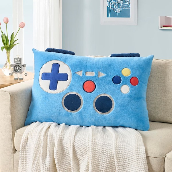 Gamer Blue Decorative Body Pillow, 20 in. x 30 in.