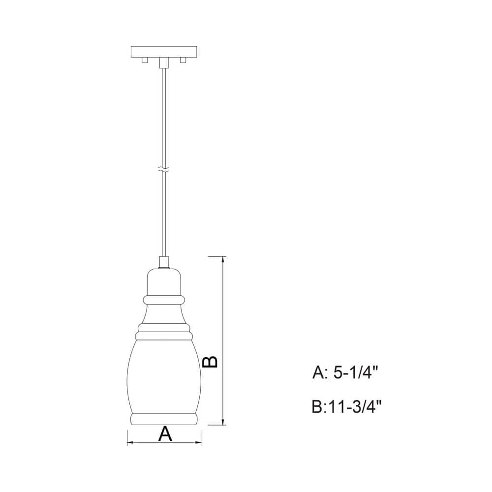 Millie Mini Jar Pendant in Oil Rubbed Bronze with Glass Shade