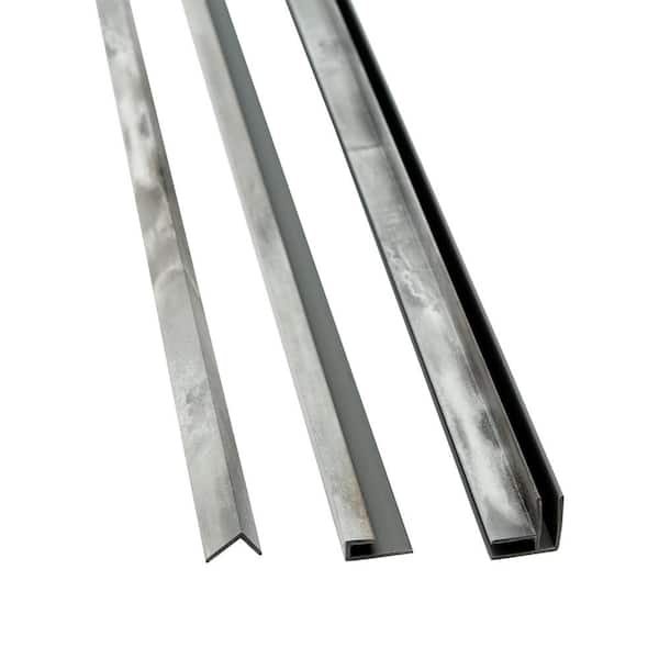 PALISADE Louvre Granite 94 in. Vinyl Backsplash Accessory Trim Kit