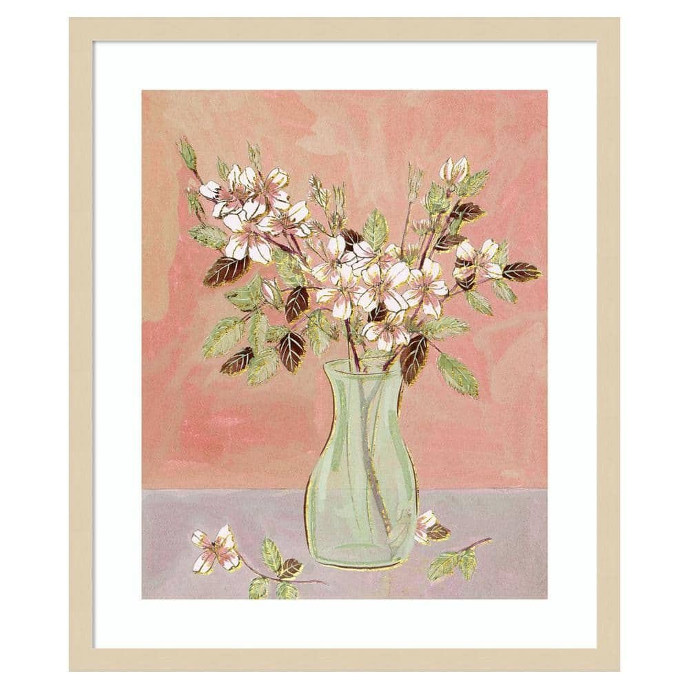 Here Comes the Bloom II Svelte Natural Framed Wall Art Print