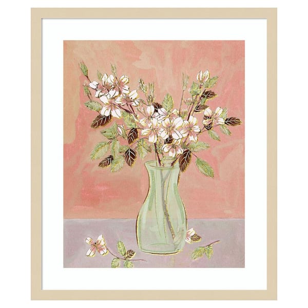 Amanti Art Here Comes the Bloom II by Melissa Wang 21 in. W x 25 in. H. Wood Framed Wall Art Print Framed in Brown