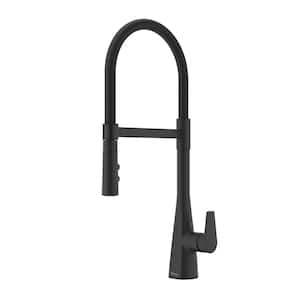 Pfister Alderwood Kitchen Faucet With Pull-Down Sprayer, Soap Dispenser, Matte Black Finish, Single Handle, NSF Certified – F5297AWB 3 thumbnail image