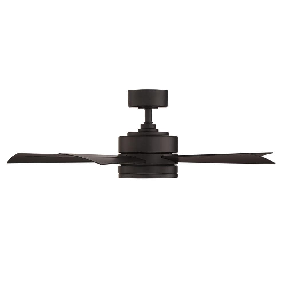 Wynd Matte Black 42" Smart Ceiling Fan with LED Light and Remote