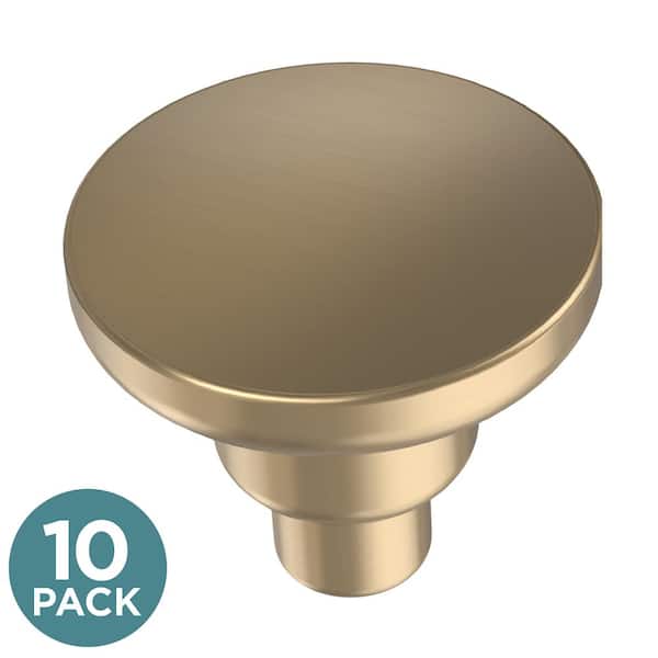 Liberty Art Deco Streamline 1-3/16 in. (30 mm) Champagne Bronze Round Cabinet Knob (10-Pack)