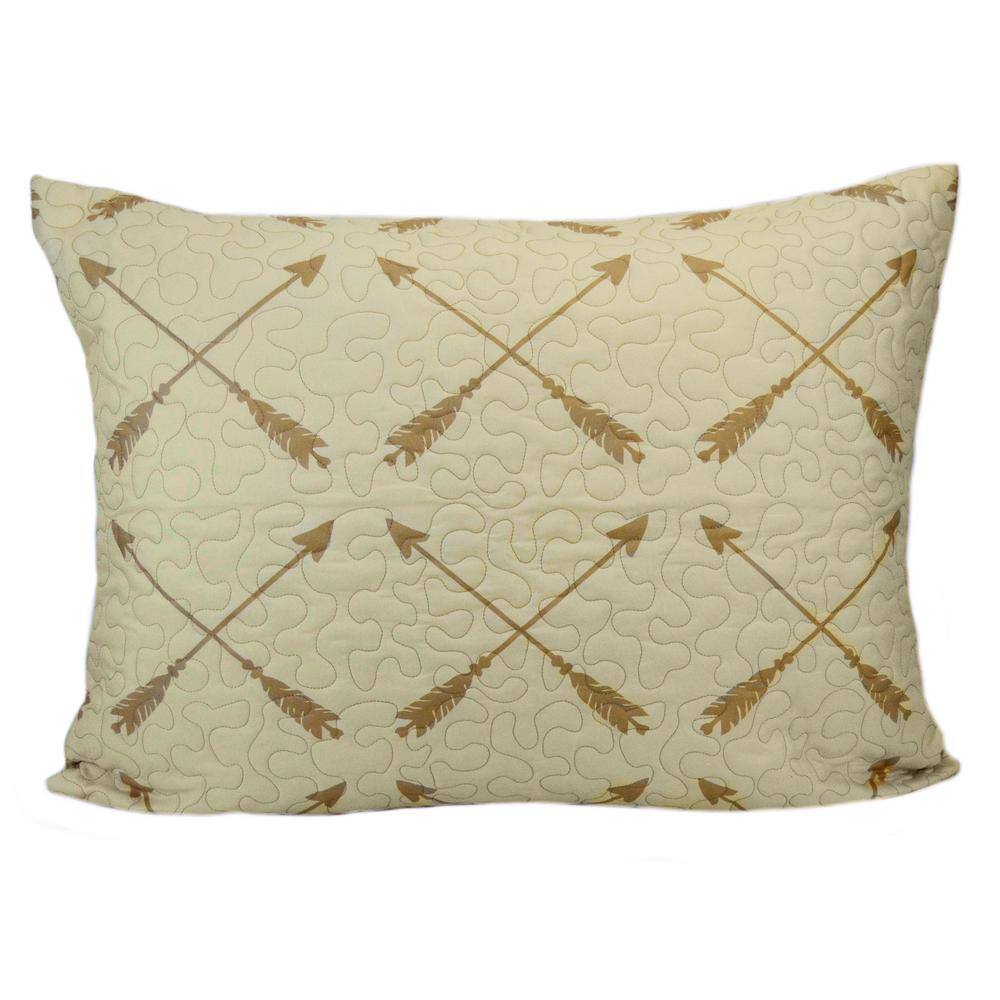 Ivory and Multicolor King Microfiber Reversible Quilt Set